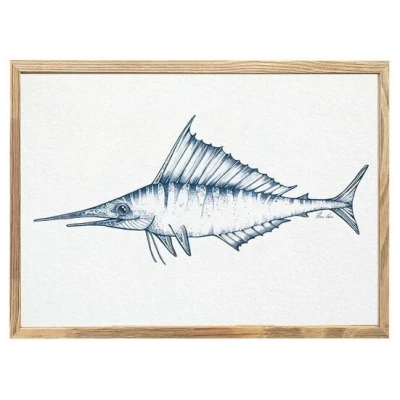 Kunstdruck "Schwertfisch" von LIGARTI | A4, A3 oder A2 | Wandbild | Poster | Kunst
