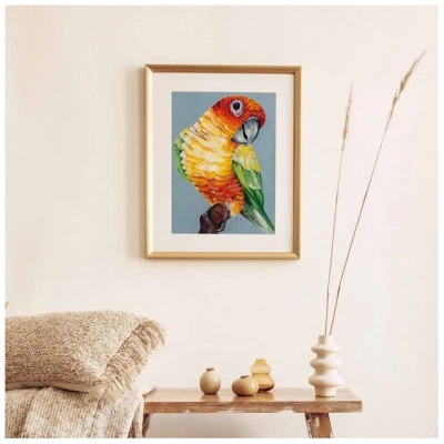 Kunstdruck "Sonnensittich" von LIGARTI | A4 oder A3 | Wandbild | Poster | Kunst