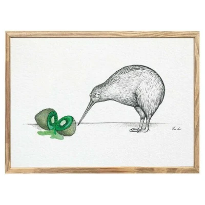 Kunstdruck "Zwei Kiwis" von LIGARTI | A4, A3 oder A2 | Wandbild | Poster | Kunst