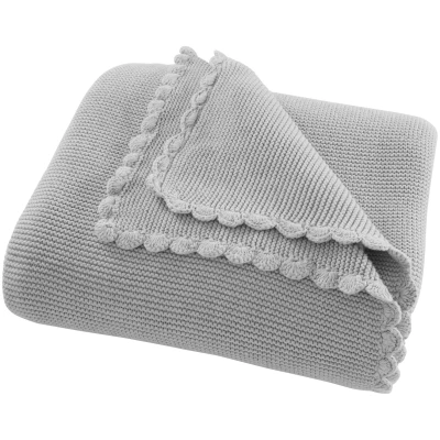 Kuscheldecke für Erwachsene Bio-Baumwolle grey Maße 130 x 170 cm