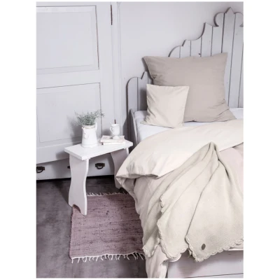 Kuscheldecke für Erwachsene Bio-Baumwolle grey Maße 130 x 170 cm