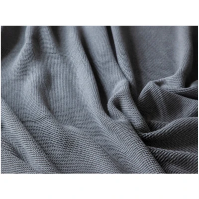 Kuscheldecke für Erwachsene Bio-Baumwolle light grey melange Maße 130 x 170 cm