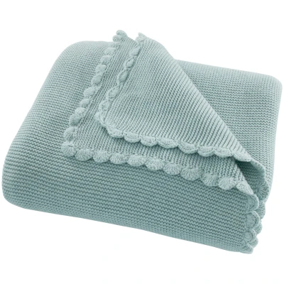 Kuscheldecke für Erwachsene Bio-Baumwolle mint cream Maße 130 x 170 cm
