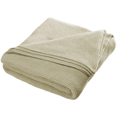 Kuscheldecke für Erwachsene Bio-Baumwolle sand melange Maße 150 x 200cm