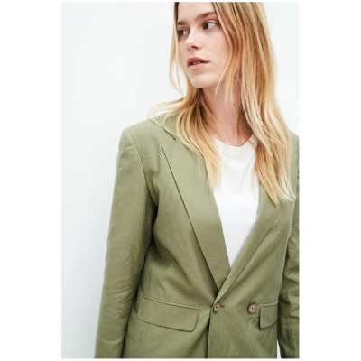 Kuyichi Damen vegan Blazer Scarlett Armeegrün