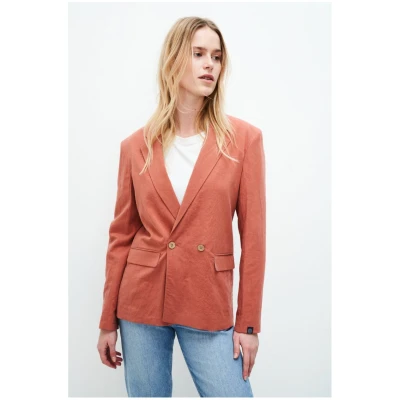 Kuyichi Damen vegan Blazer Scarlett Brick