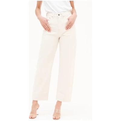 Kuyichi Damen vegan Bobbie Barrel High-Waist Loose Jeans Ungefärbt