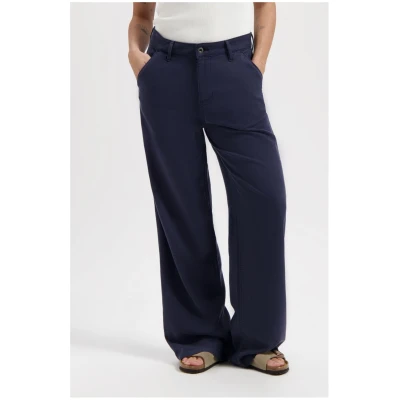 Kuyichi Damen vegan Chinohose Thalia Dark Navy