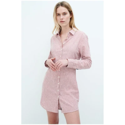 Kuyichi Damen vegan Hemdkleid Nicolette Brick