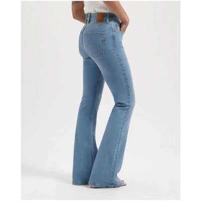 Kuyichi Damen vegan Jeans Lisette Flare Lucky Vintage Blau