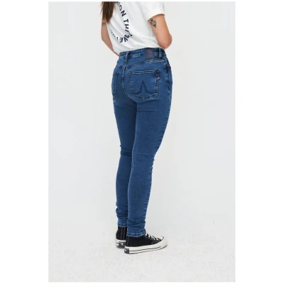 Kuyichi Damen vegan Jeans Lizzy Super Skinny Blau