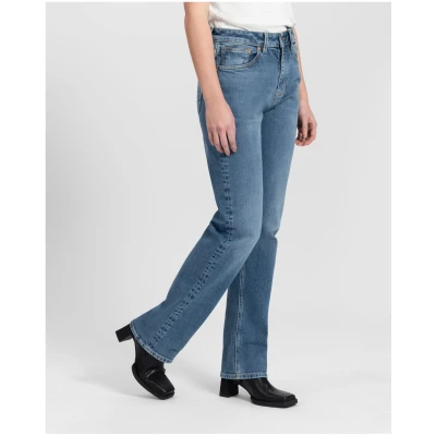 Kuyichi Damen vegan Jeans Straight Rosa Vintage Blau
