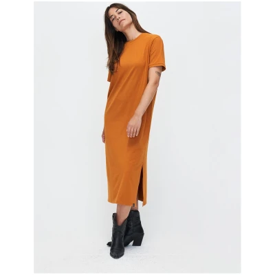 Kuyichi Damen vegan Kleid Brandy Inca Wüste Orange