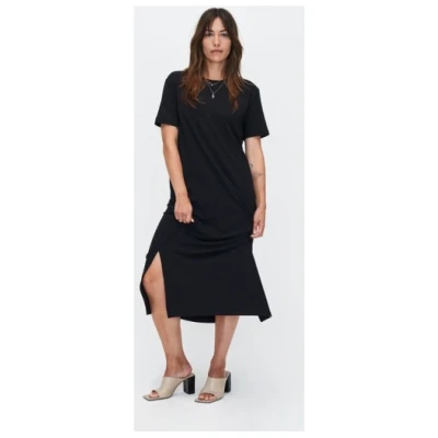Kuyichi Damen vegan Kleid Brandy Schwarz