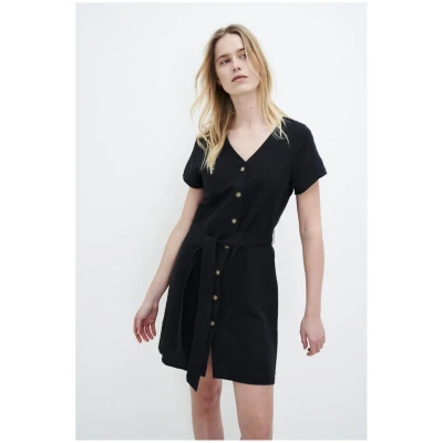 Kuyichi Damen vegan Kleid Ella Schwarz