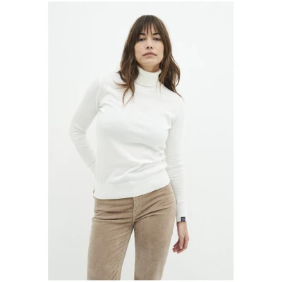 Kuyichi Damen vegan Rachel Rollkragenpullover Off White