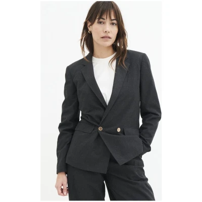 Kuyichi Damen vegan Scarlett Blazer Anthrazit Melange