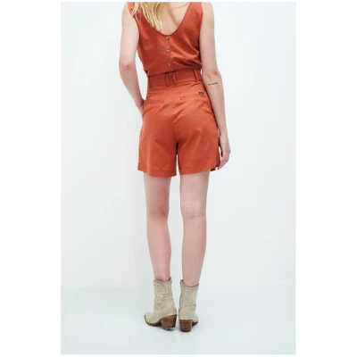 Kuyichi Damen vegan Shorts Sofia Orange