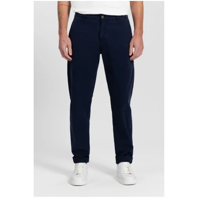 Kuyichi Herren vegan Chino Hose Darren Dunkel Marineblau