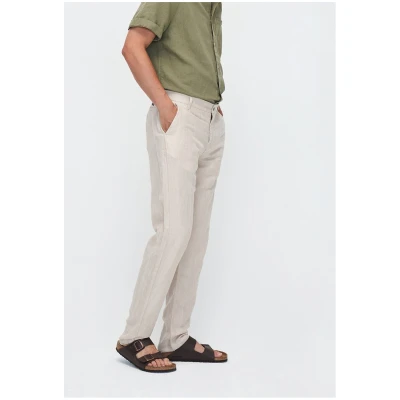 Kuyichi Herren vegan Chino-Hose Darren Sand Melange