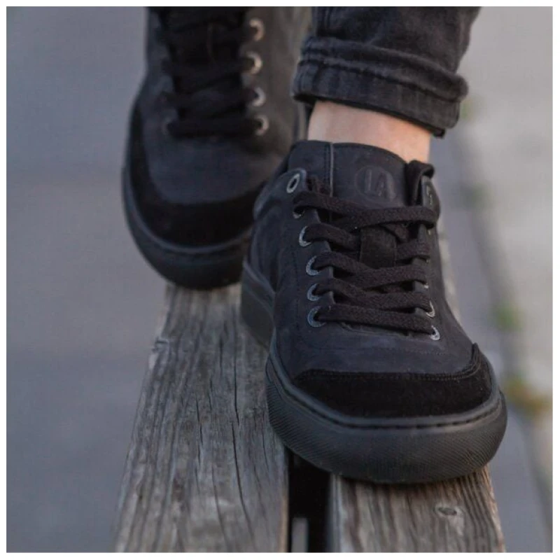 LANGBRETT LDR sneaker | nubukleder