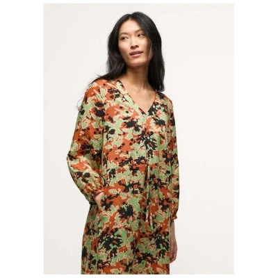 LANIUS Damen Maxikleid Print Powerful Bloom