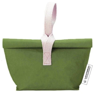 LICHTGRÜN Kulturtasche | Aufbewahrungskorb vegan Waschbares Papier