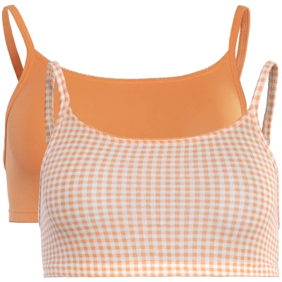 LIVING CRAFTS - Damen Bustier, 2er-Pack - Mehrfarbig (95% Bio-Baumwolle; 5% Elasthan), Nachhaltige Mode, Bio Bekleidung