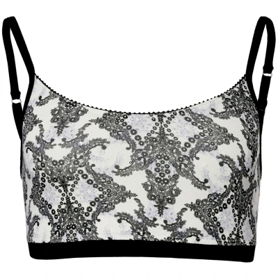 LIVING CRAFTS - Damen Bustier - Gemustert (50% Bio-Baumwolle; 45% Micro Modal; 5% Elasthan), Nachhaltige Mode, Bio Bekleidung