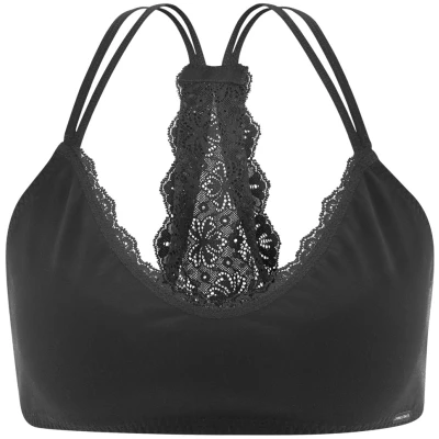 LIVING CRAFTS - Damen Bustier - Schwarz (95% Bio-Baumwolle; 5% Elasthan), Nachhaltige Mode, Bio Bekleidung