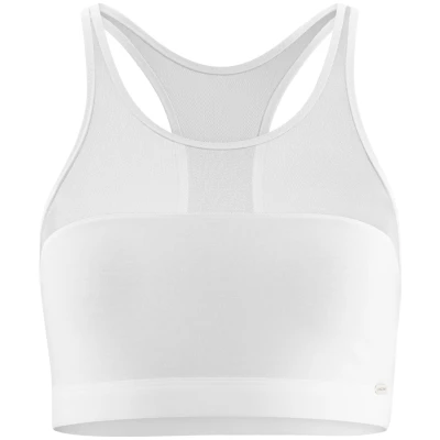 LIVING CRAFTS - Damen Bustier - Weiß (92% Bio-Baumwolle; 8% Elasthan), Nachhaltige Mode, Bio Bekleidung