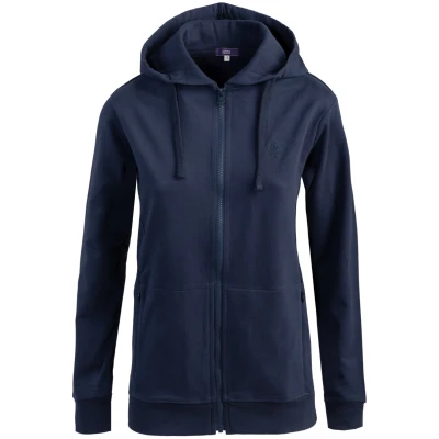 LIVING CRAFTS - Damen Kapuzenjacke - Blau (100% Bio-Baumwolle), Nachhaltige Mode, Bio Bekleidung