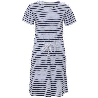 LIVING CRAFTS - Damen Kleid - Gestreift (95% Bio-Baumwolle; 5% Elasthan), Nachhaltige Mode, Bio Bekleidung