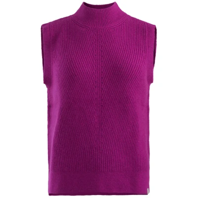LIVING CRAFTS - Damen Pullunder - Pink (65% Bio-Baumwolle; 35% Bio-Wolle), Nachhaltige Mode, Bio Bekleidung