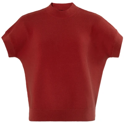 LIVING CRAFTS - Damen Pullunder - Rot (100% Bio-Baumwolle), Nachhaltige Mode, Bio Bekleidung