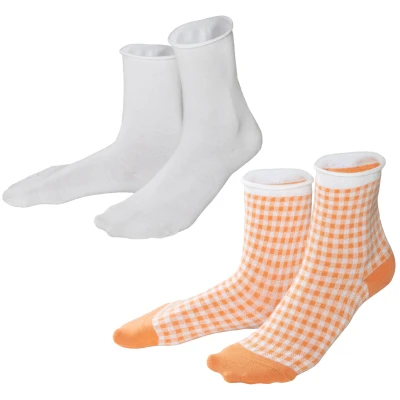 LIVING CRAFTS - Damen Socken, 2er-Pack - Mehrfarbig (98% Bio-Baumwolle; 2% Elasthan), Nachhaltige Mode, Bio Bekleidung