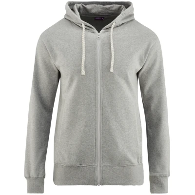 LIVING CRAFTS - Herren Kapuzenjacke - Grau (100% Bio-Baumwolle), Nachhaltige Mode, Bio Bekleidung