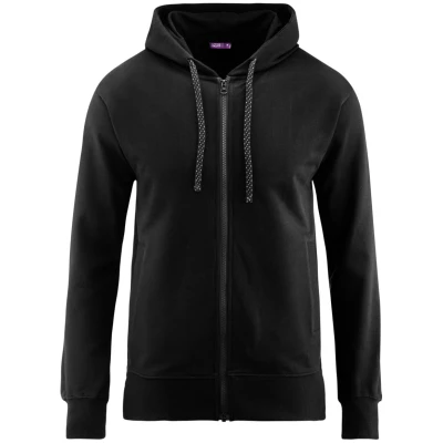 LIVING CRAFTS - Herren Kapuzenjacke - Schwarz (100% Bio-Baumwolle), Nachhaltige Mode, Bio Bekleidung