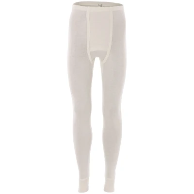 LIVING CRAFTS - Herren Lange Unterhose - Beige (70% Bio-Wolle; 30% Seide), Nachhaltige Mode, Bio Bekleidung