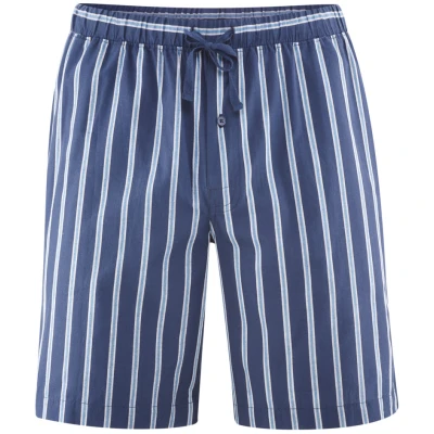 LIVING CRAFTS - Herren Schlaf-Shorts - Gemustert (100% Bio-Baumwolle), Nachhaltige Mode, Bio Bekleidung