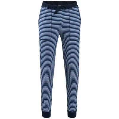 LIVING CRAFTS - Herren Schlafhose - Blau (100% Bio-Baumwolle), Nachhaltige Mode, Bio Bekleidung
