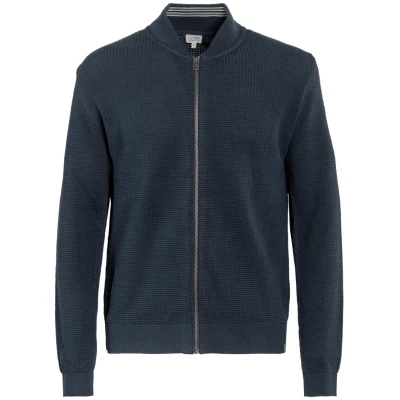 LIVING CRAFTS - Herren Strickjacke - Blau (100% Bio-Baumwolle), Nachhaltige Mode, Bio Bekleidung