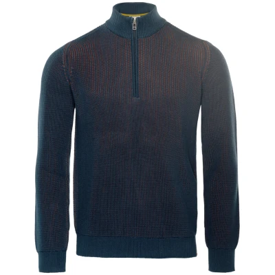 LIVING CRAFTS - Herren Troyer - Blau (100% Bio-Baumwolle), Nachhaltige Mode, Bio Bekleidung