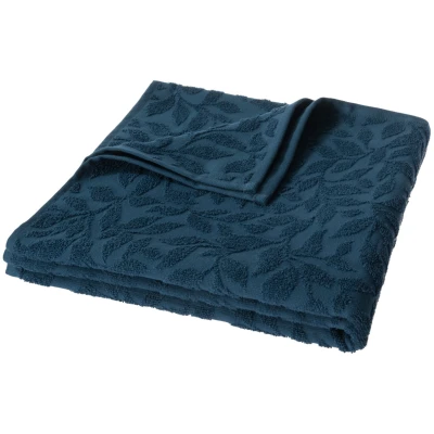 LIVING CRAFTS - Home Badetuch - Blau (100% Bio-Baumwolle), Nachhaltige Mode, Bio Bekleidung