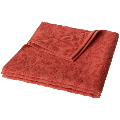 LIVING CRAFTS - Home Badetuch - Rot (100% Bio-Baumwolle), Nachhaltige Mode, Bio Bekleidung