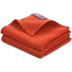 LIVING CRAFTS - Home Spültücher, 2er-Pack - Rot (100% Bio-Baumwolle), Nachhaltige Mode, Bio Bekleidung