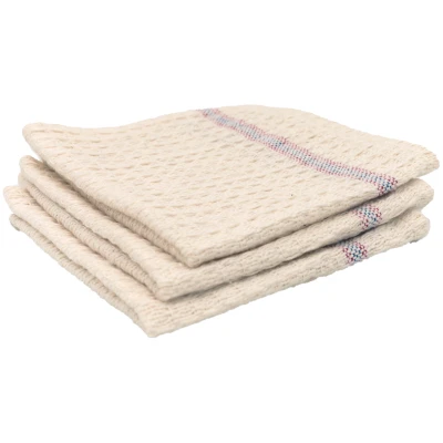 LIVING CRAFTS - Home Spültücher, 3er-Pack - Beige (83% Baumwolle (recycelt); 17% Polyester (recycelt)), Nachhaltige Mode, Bio Bekleidung
