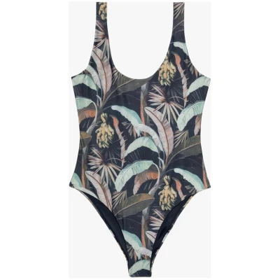LOVJOI Damen vegan Badeanzug Jubaea Botanical Garden Dark