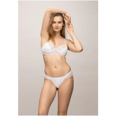 LOVJOI Damen vegan Bh Feathermoss Weiß
