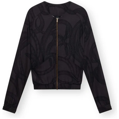 LOVJOI Damen vegan Blouson Jacke Boca Snake Pit